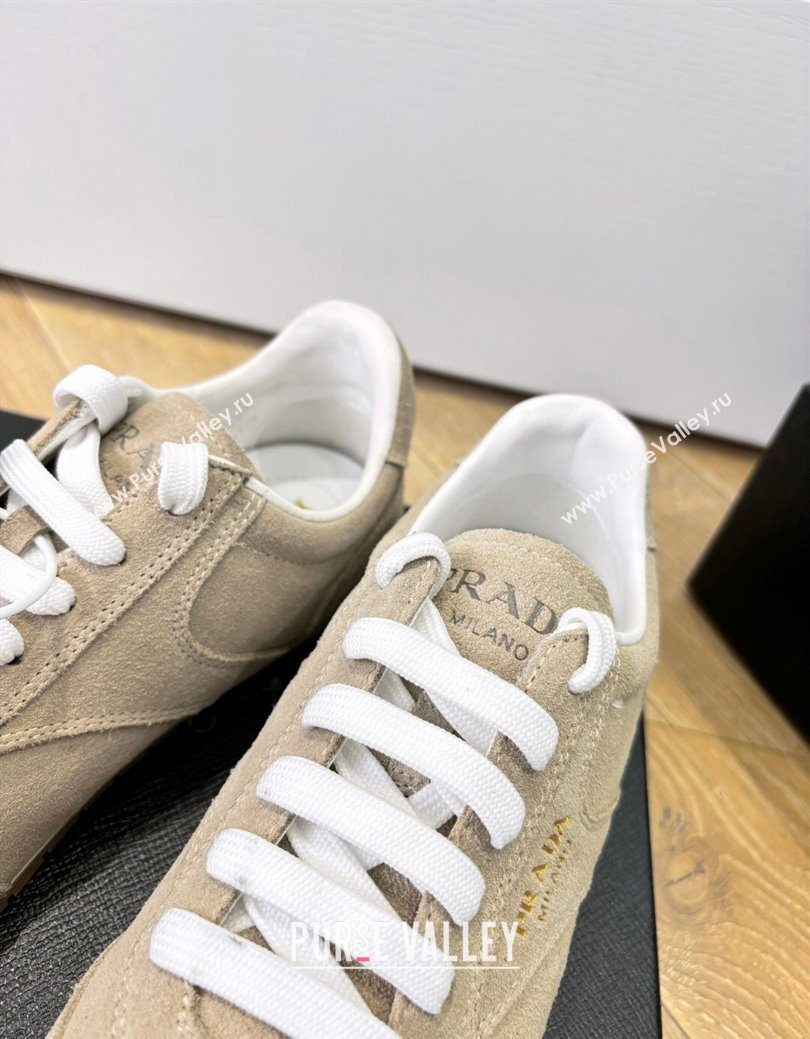 Prada Suede Sneakers Beige 2025 PR082501 (MD-250825004)