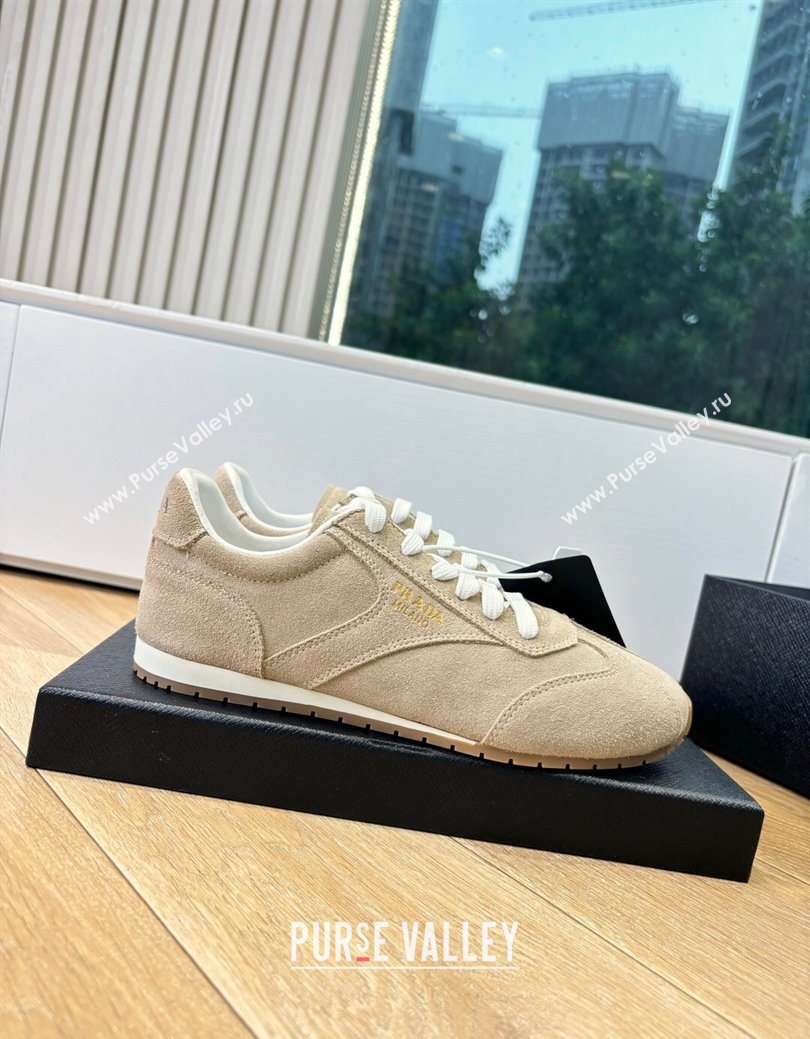 Prada Suede Sneakers Beige 2025 PR082501 (MD-250825004)