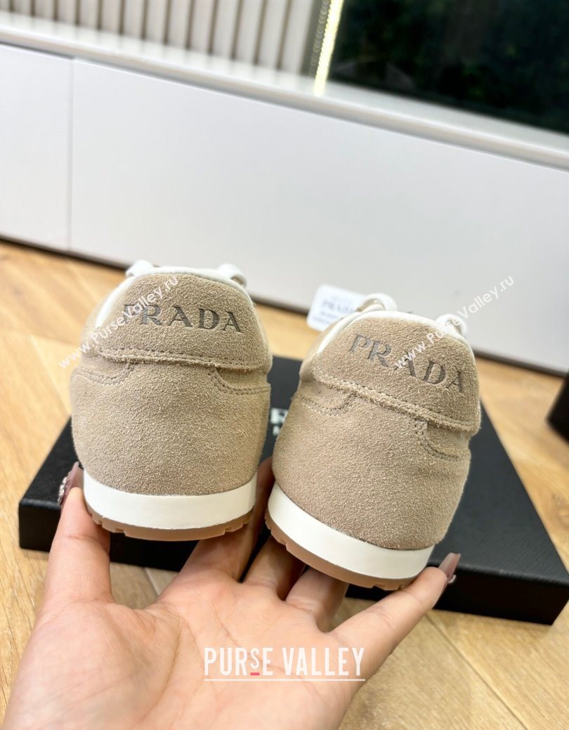 Prada Suede Sneakers Beige 2025 PR082501 (MD-250825004)
