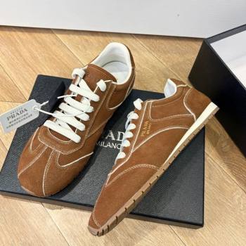 Prada Suede Sneakers Brown2 2025 PR082501 (MD-250825001)