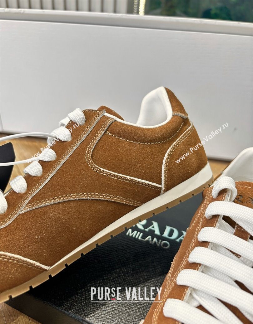 Prada Suede Sneakers Brown2 2025 PR082501 (MD-250825001)