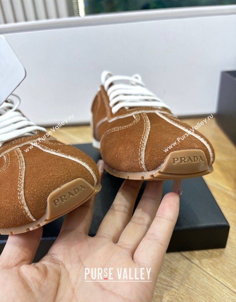 Prada Suede Sneakers Brown2 2025 PR082501 (MD-250825001)