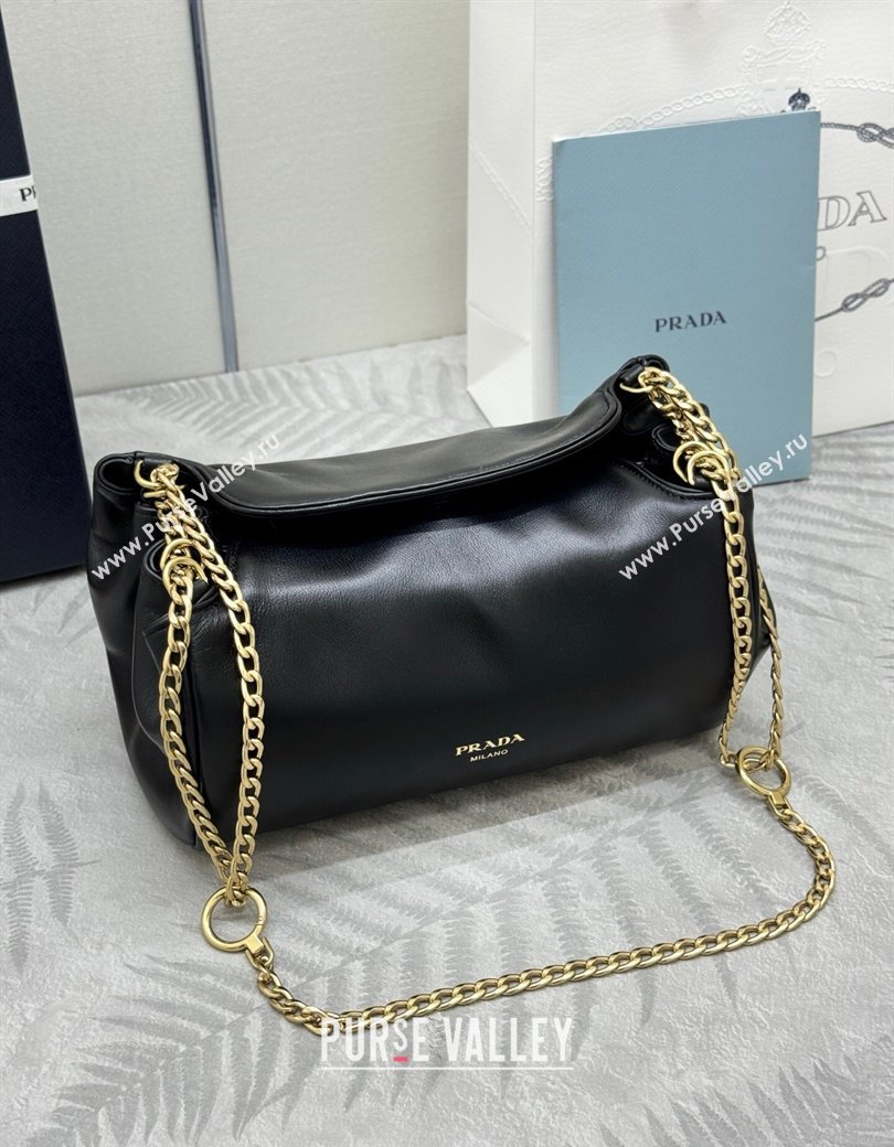 Prada Tumulte small nappa leather bag Black 2025 1BD395 (YZ-250927066)