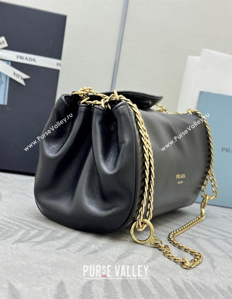 Prada Tumulte small nappa leather bag Black 2025 1BD395 (YZ-250927066)