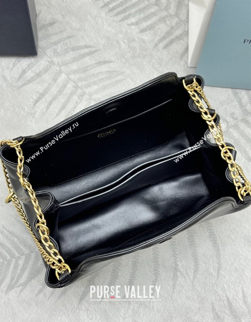 Prada Tumulte small nappa leather bag Black 2025 1BD395 (YZ-250927066)