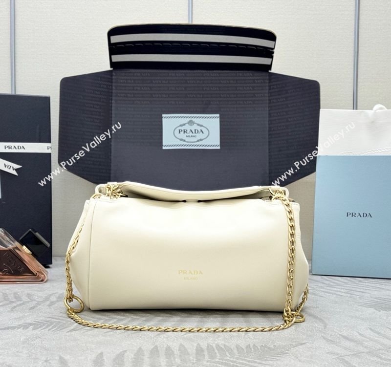 Prada Tumulte small nappa leather bag White 2025 1BD395 (YZ-250927067)