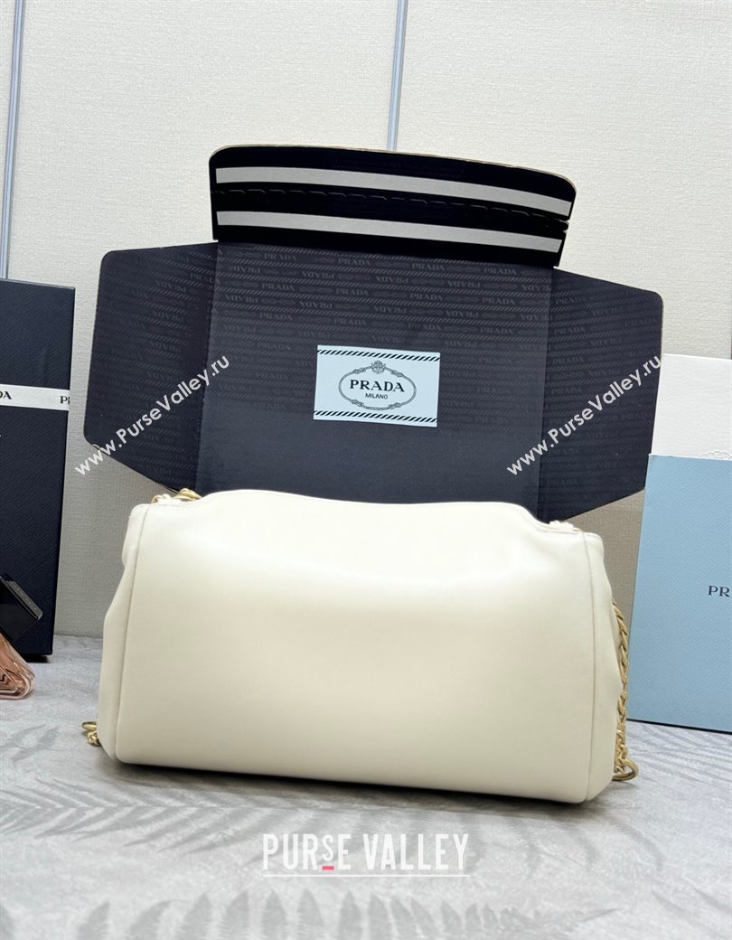 Prada Tumulte small nappa leather bag White 2025 1BD395 (YZ-250927067)