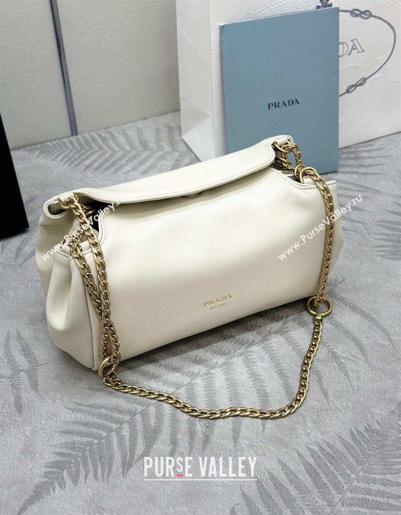 Prada Tumulte small nappa leather bag White 2025 1BD395 (YZ-250927067)