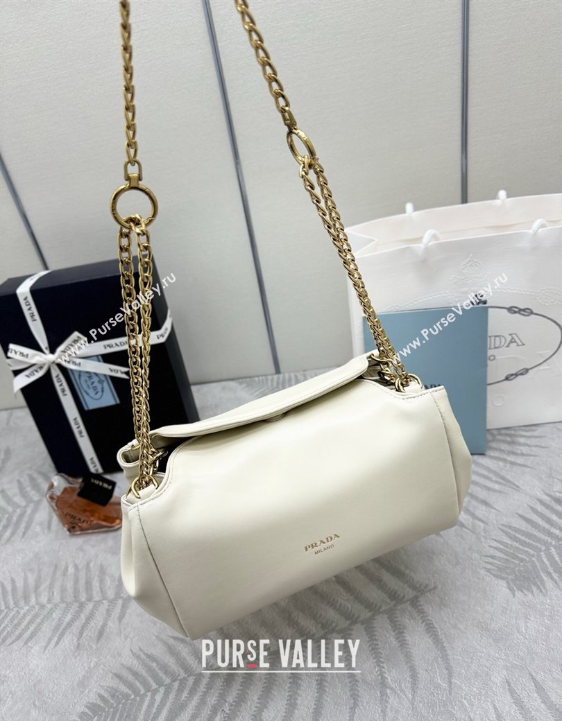 Prada Tumulte small nappa leather bag White 2025 1BD395 (YZ-250927067)