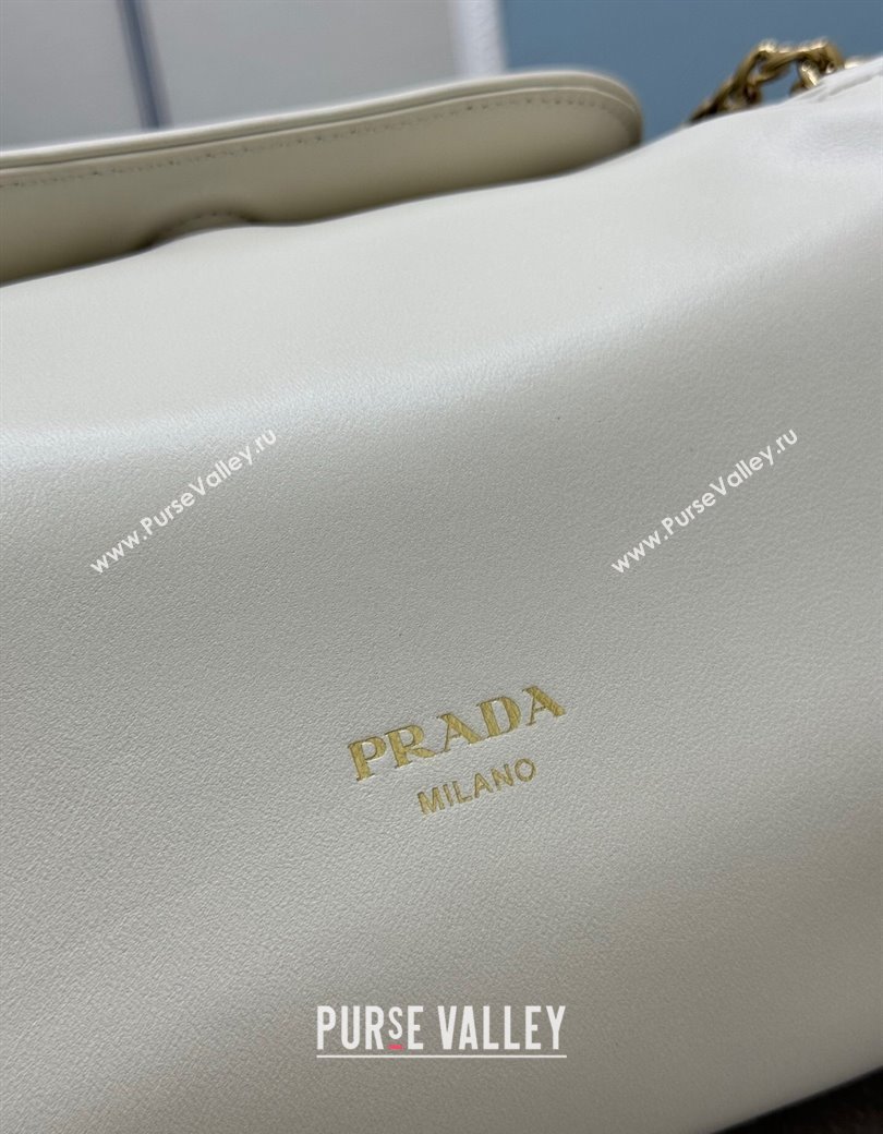 Prada Tumulte small nappa leather bag White 2025 1BD395 (YZ-250927067)