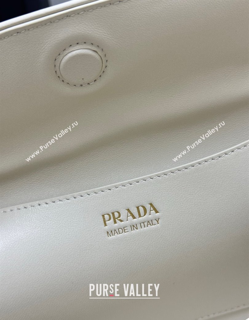 Prada Tumulte small nappa leather bag White 2025 1BD395 (YZ-250927067)