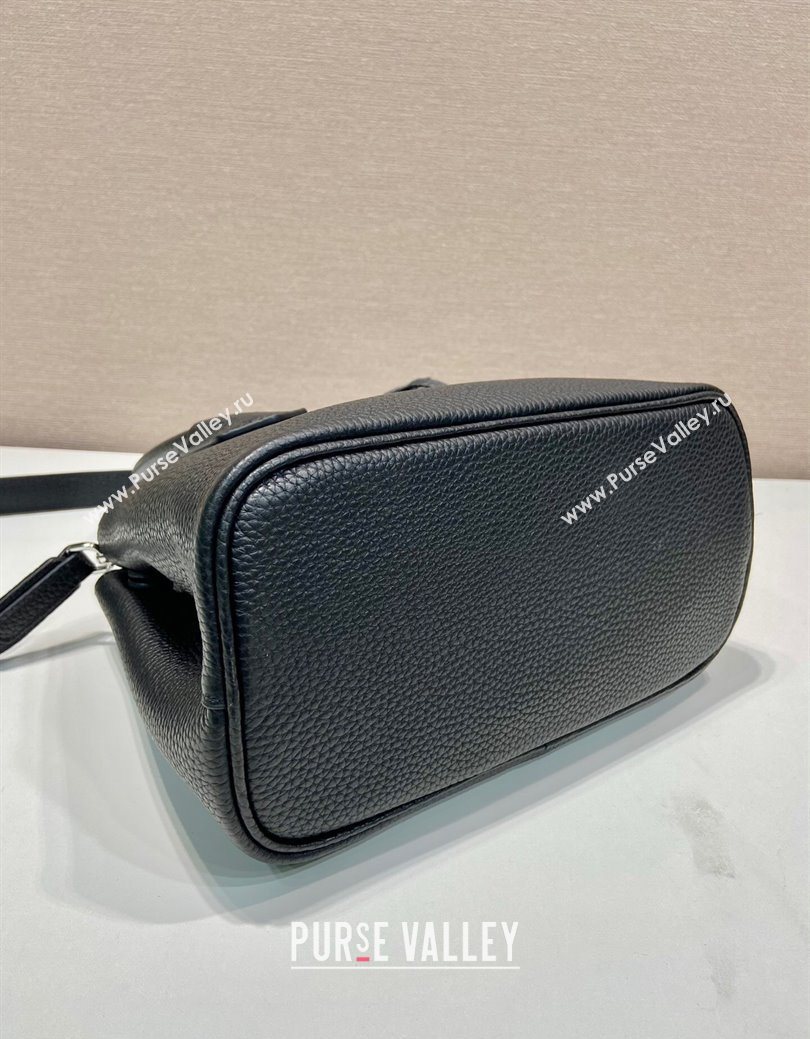 Prada Double small Grained leather bag Black 2025 1BG443 0929 (YZ-250929059)