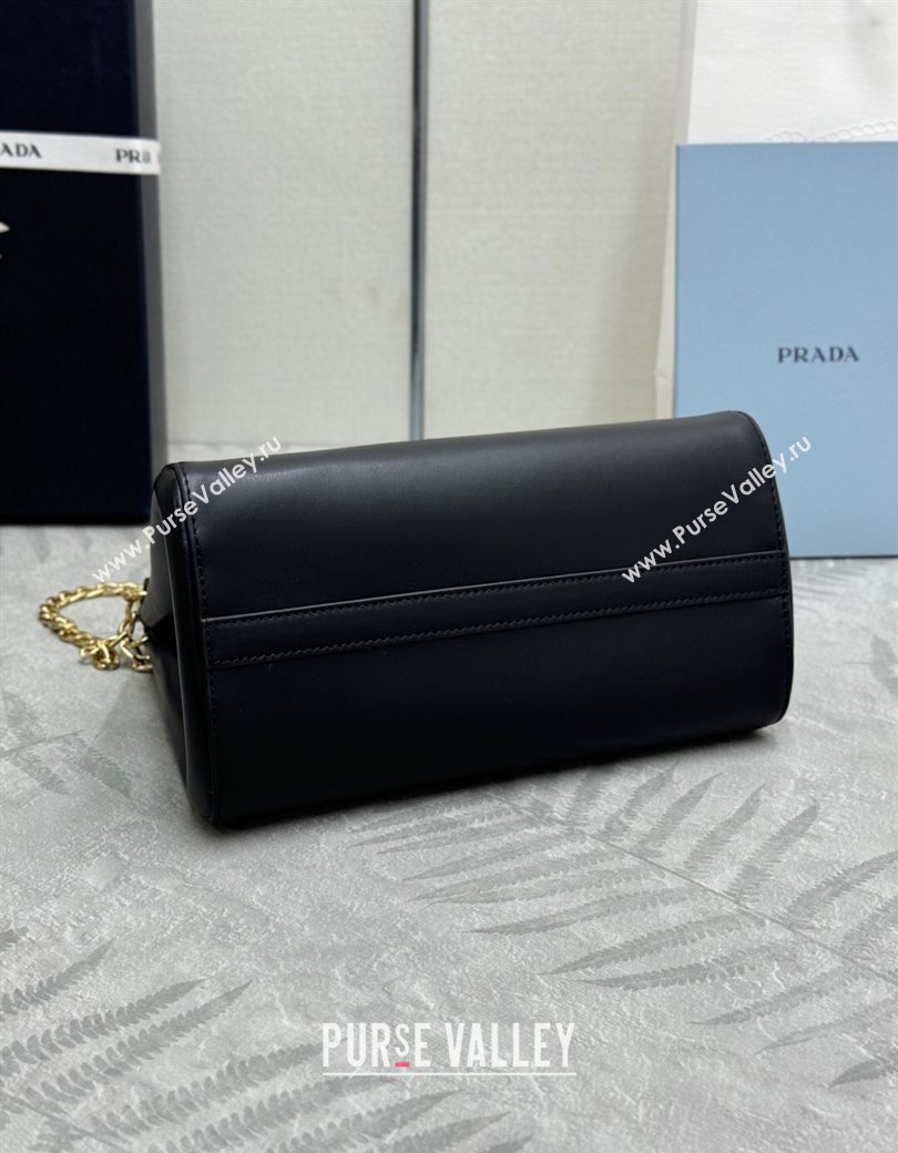 Prada Enchaîne mini leather bag Black 2025 1BC263 (YZ-250927035)