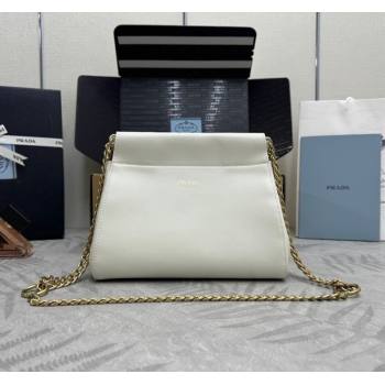 Prada Enchaîne mini leather bag White 2025 1BC263 (YZ-250927036)
