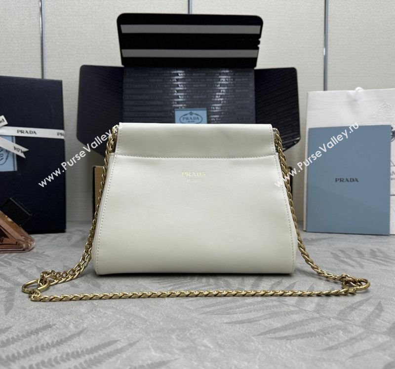 Prada Enchaîne mini leather bag White 2025 1BC263 (YZ-250927036)