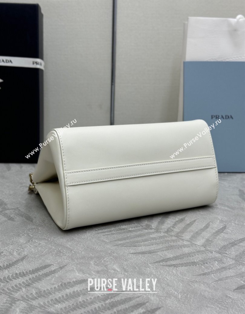 Prada Enchaîne mini leather bag White 2025 1BC263 (YZ-250927036)