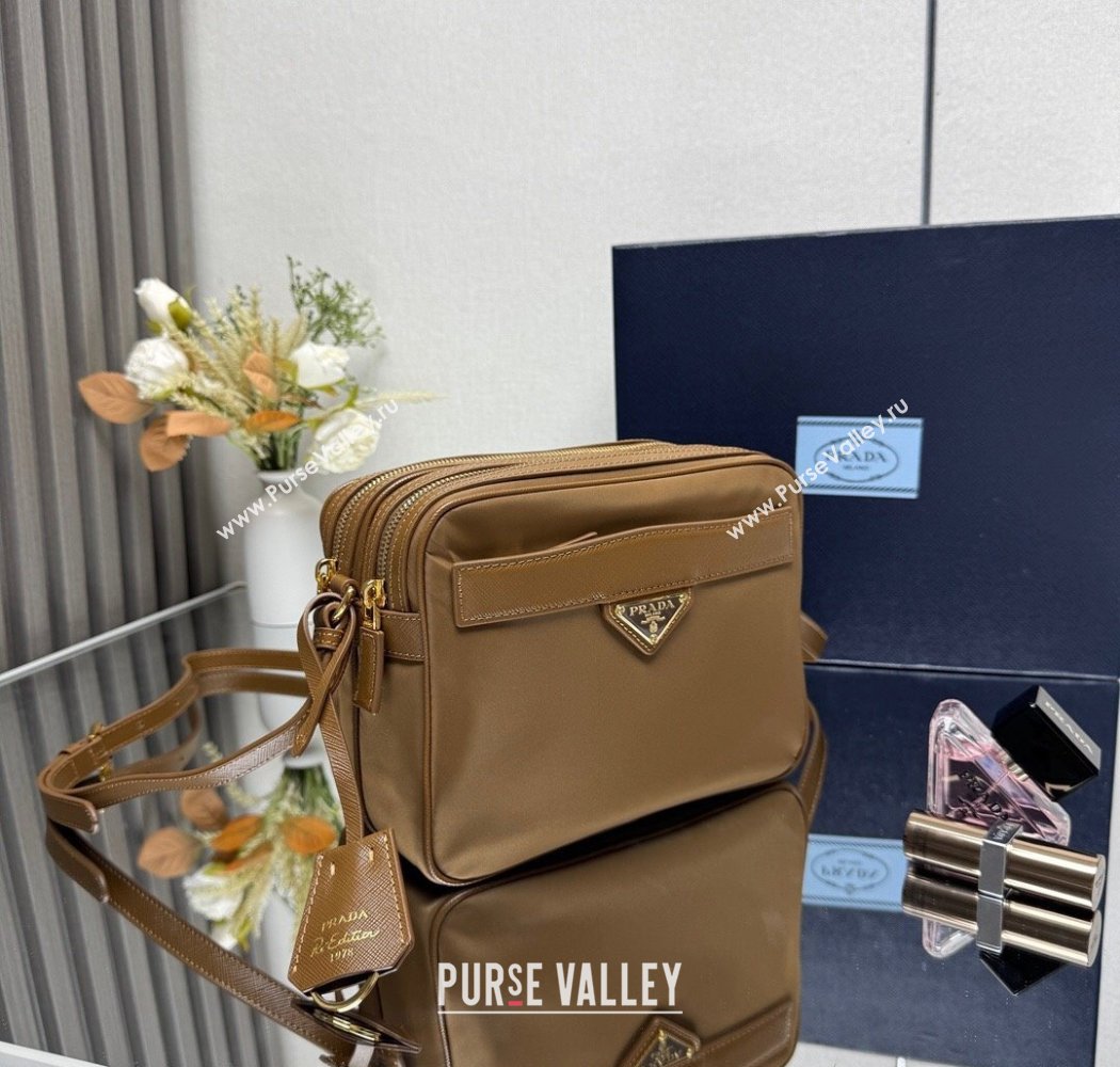 Prada Nylon Crossbody Bag Brown 2025 1BH218 (YZ-250927037)