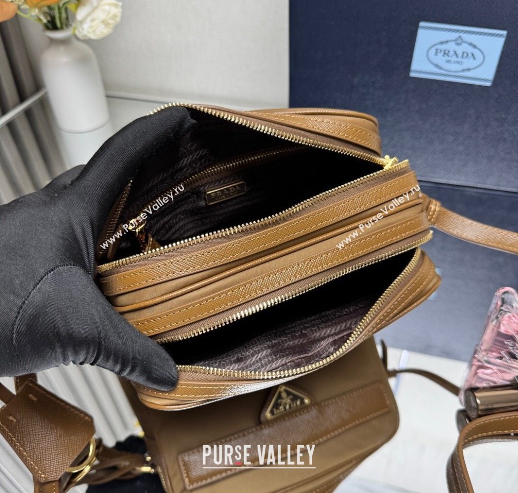 Prada Nylon Crossbody Bag Brown 2025 1BH218 (YZ-250927037)