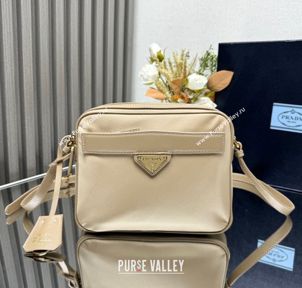 Prada Nylon Crossbody Bag Beige 2025 1BH218 (YZ-250927039)