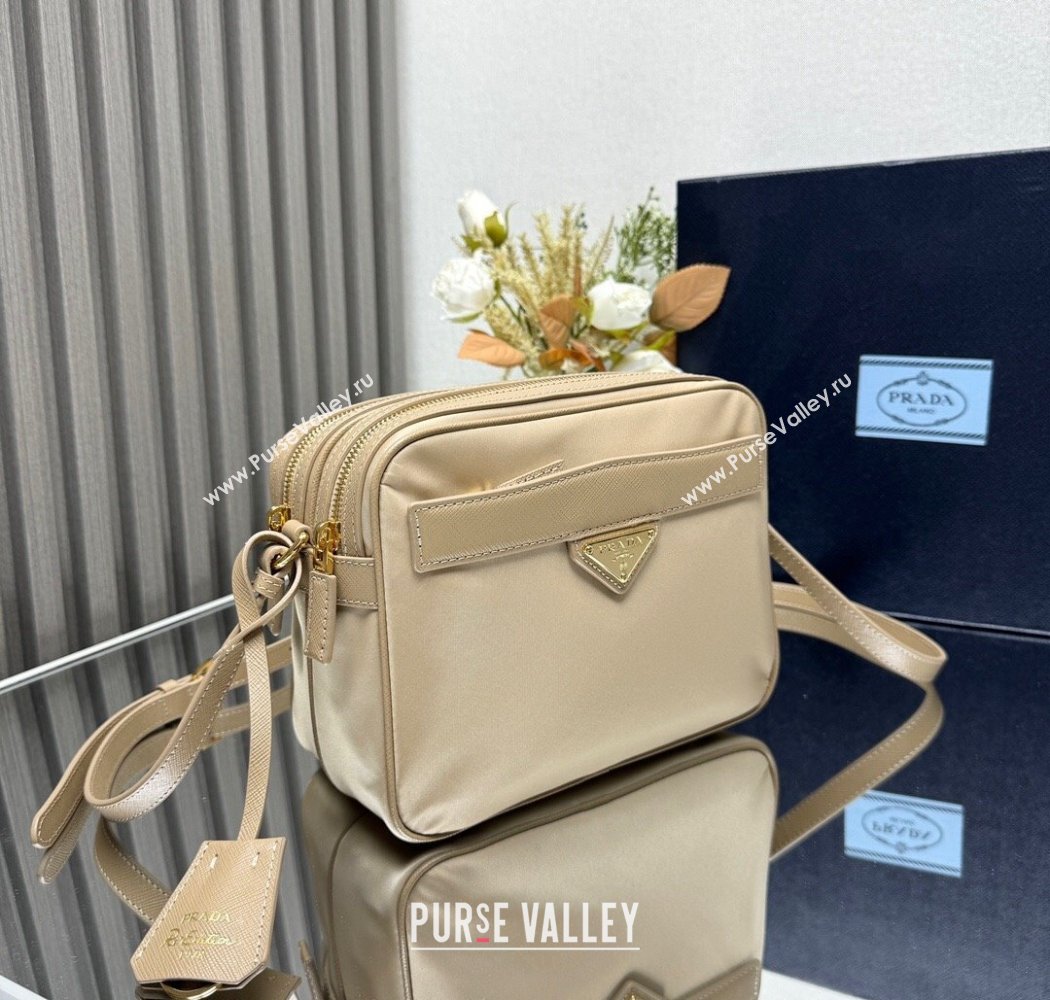 Prada Nylon Crossbody Bag Beige 2025 1BH218 (YZ-250927039)