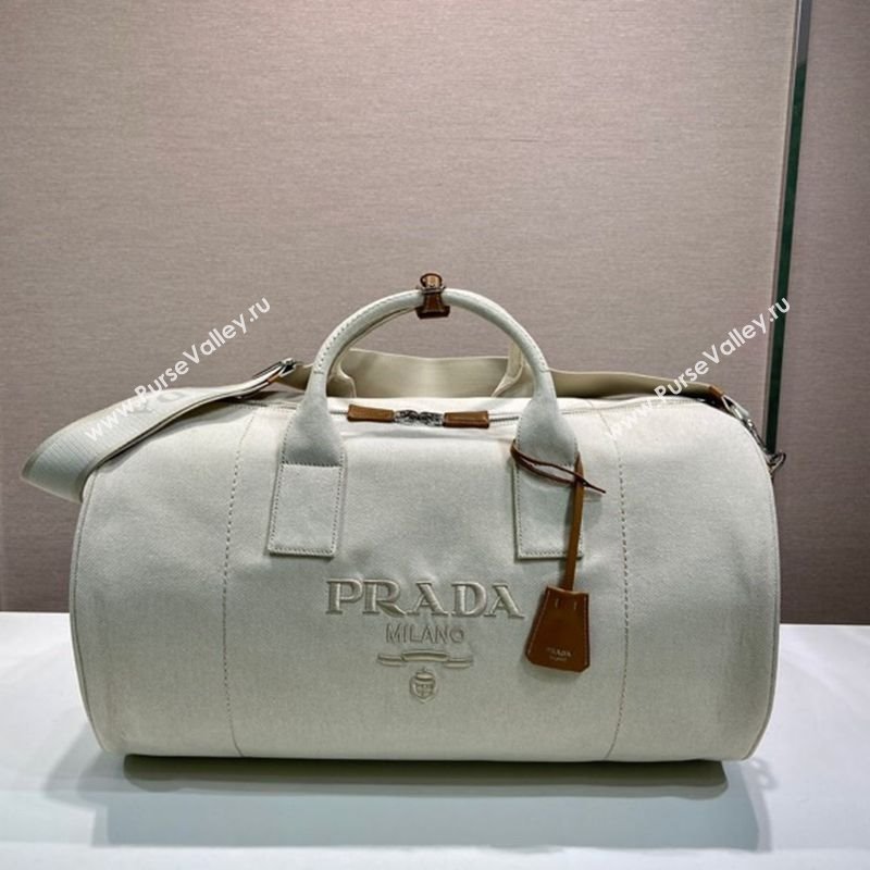 Prada Mens Canvas duffle bag White 2025 2VC051 (YZ-250927042)