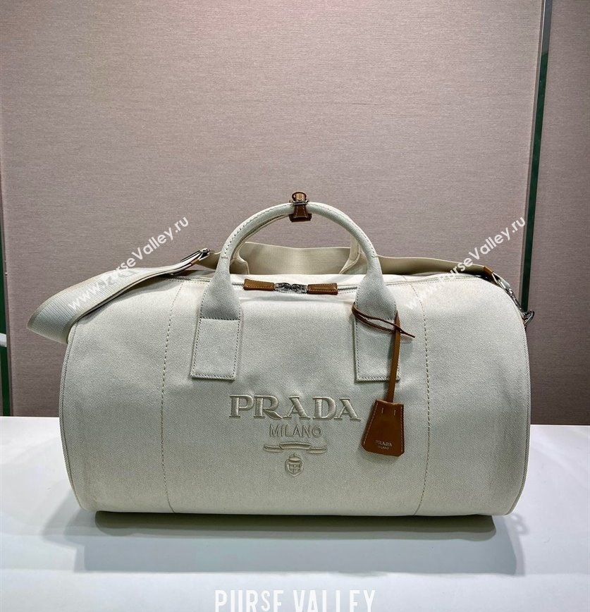 Prada Mens Canvas duffle bag White 2025 2VC051 (YZ-250927042)