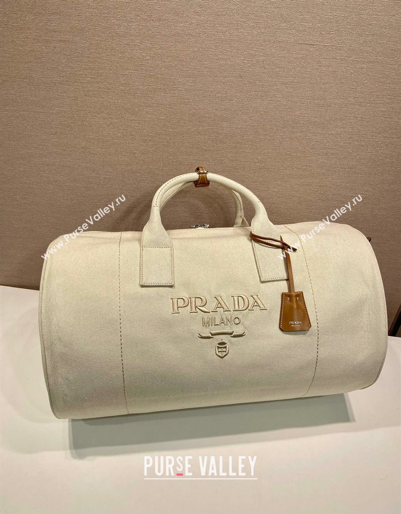 Prada Mens Canvas duffle bag White 2025 2VC051 (YZ-250927042)