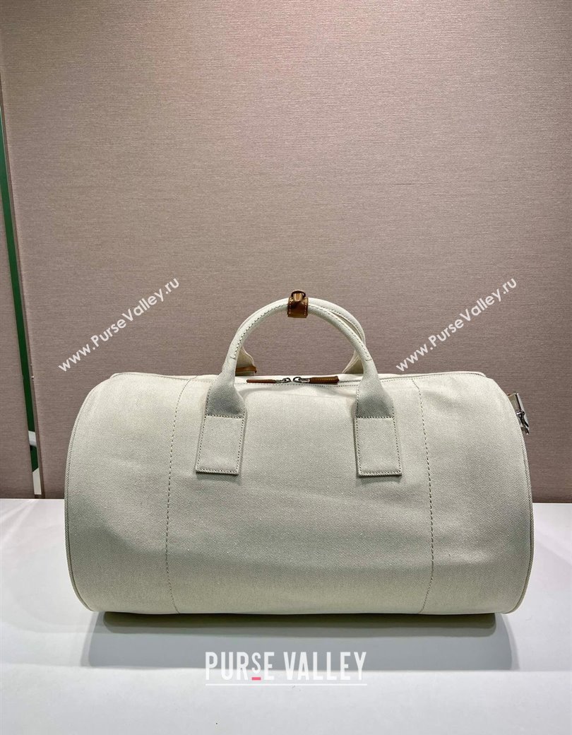 Prada Mens Canvas duffle bag White 2025 2VC051 (YZ-250927042)