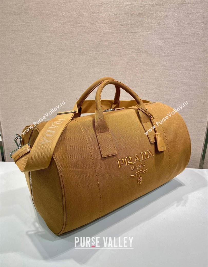 Prada Mens Canvas duffle bag Tabacco Brown 2025 2VC051 (YZ-250927043)