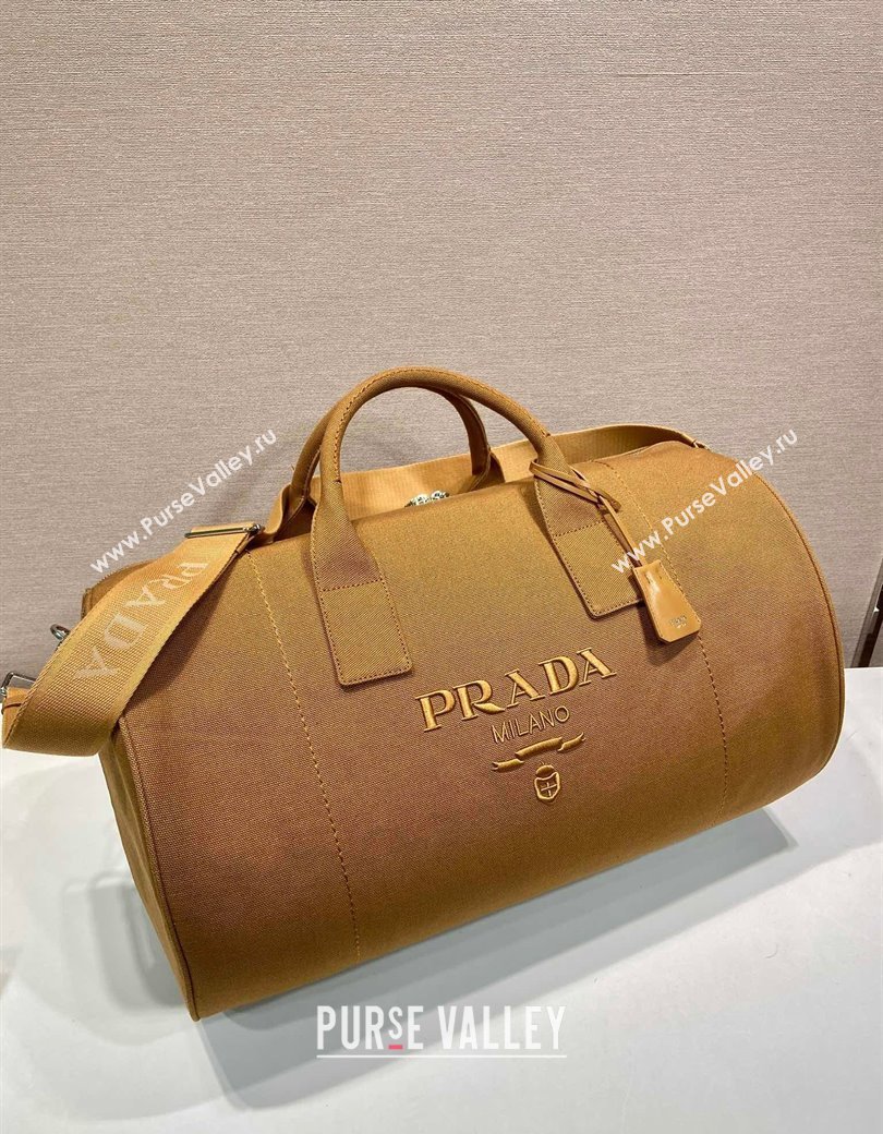 Prada Mens Canvas duffle bag Tabacco Brown 2025 2VC051 (YZ-250927043)