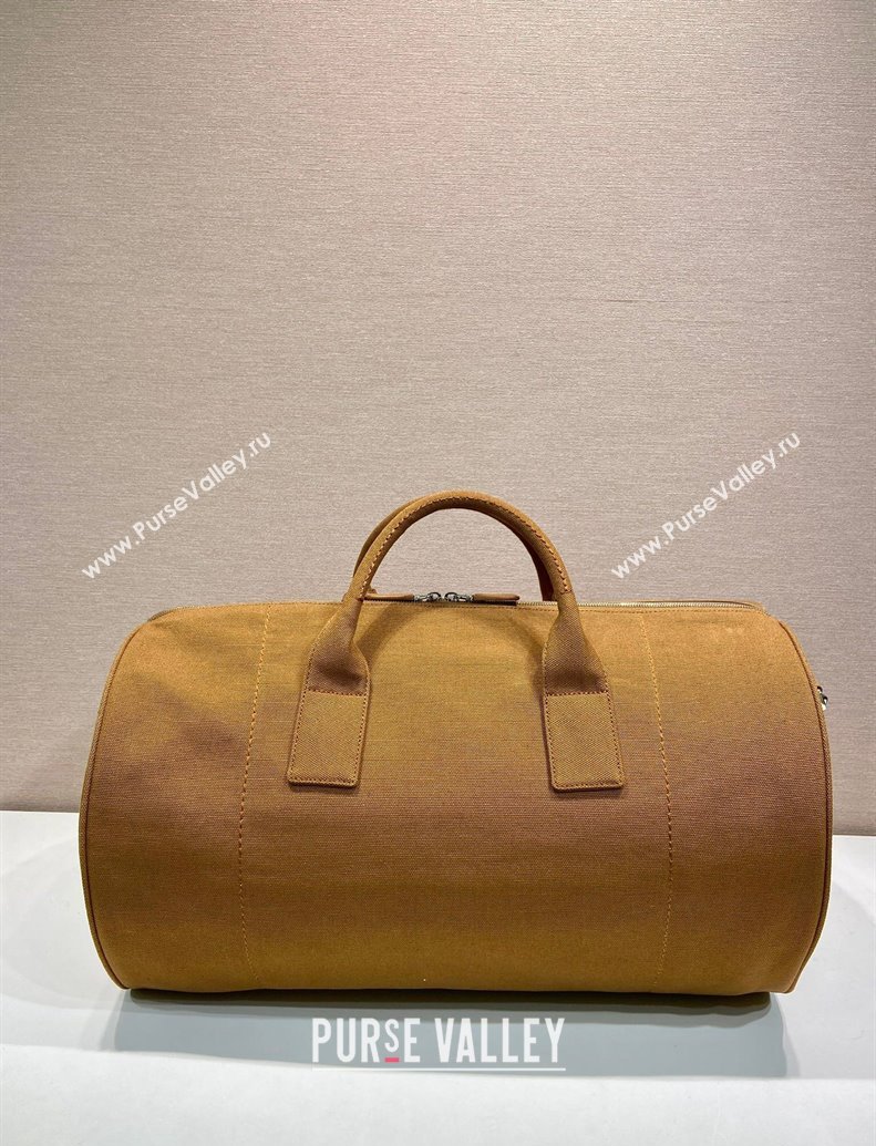 Prada Mens Canvas duffle bag Tabacco Brown 2025 2VC051 (YZ-250927043)