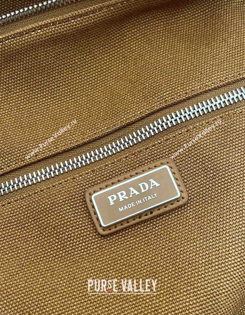 Prada Mens Canvas duffle bag Tabacco Brown 2025 2VC051 (YZ-250927043)