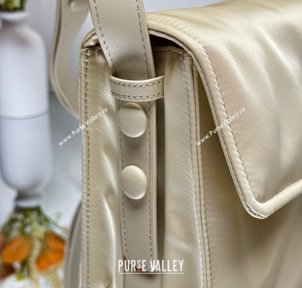 Prada Traveller small padded Re-Nylon shoulder bag Light Yellow 2025 1BD313 (YZ-250927049)