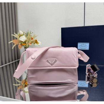 Prada Traveller small padded Re-Nylon shoulder bag Pink2 2025 1BD313 (YZ-250927050)
