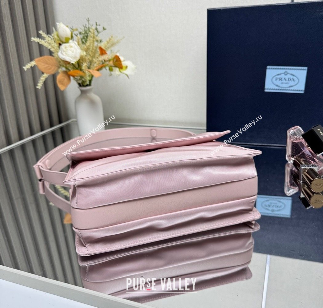 Prada Traveller small padded Re-Nylon shoulder bag Pink2 2025 1BD313 (YZ-250927050)