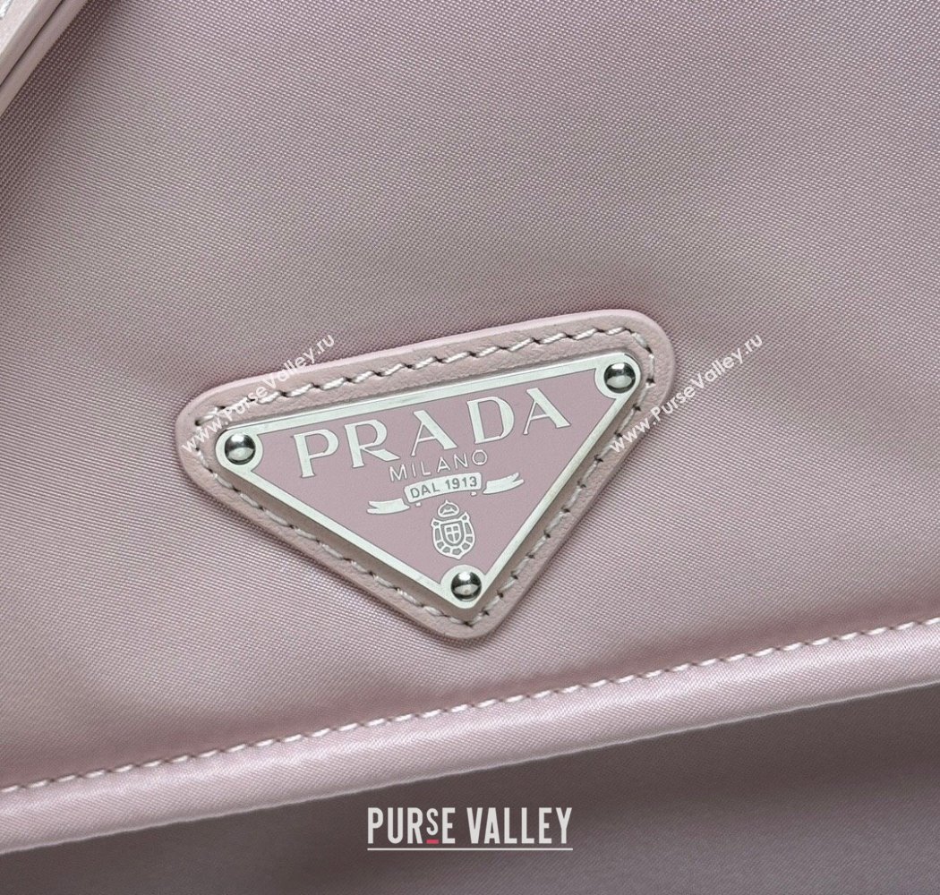 Prada Traveller small padded Re-Nylon shoulder bag Pink2 2025 1BD313 (YZ-250927050)