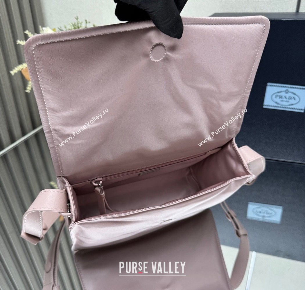 Prada Traveller small padded Re-Nylon shoulder bag Pink2 2025 1BD313 (YZ-250927050)