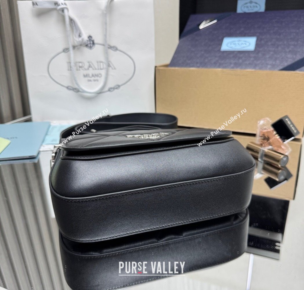Prada Quilted Leather Flap Bag Black 2025 1BD283 (YZ-250927026)