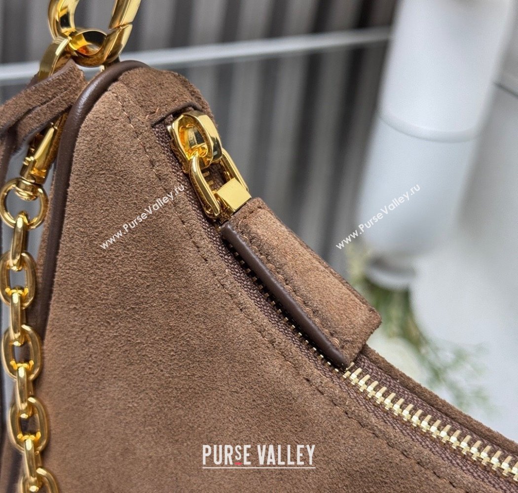 Prada Re-Edition suede mini-bag Cinnamon Brown 2025 1BC204 (YZ-250927059)