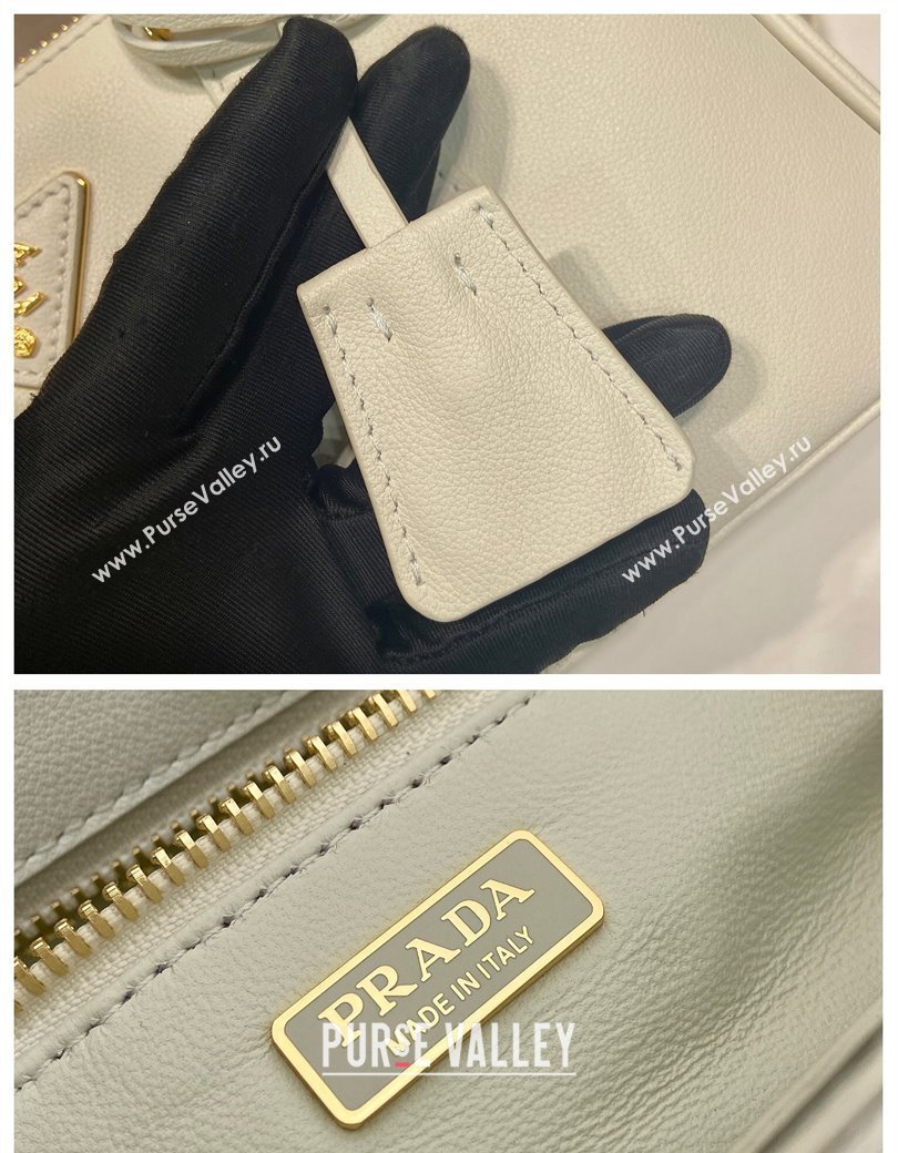 Prada leather shoulder bag White 2025 1BA457 (YZ-250927060)