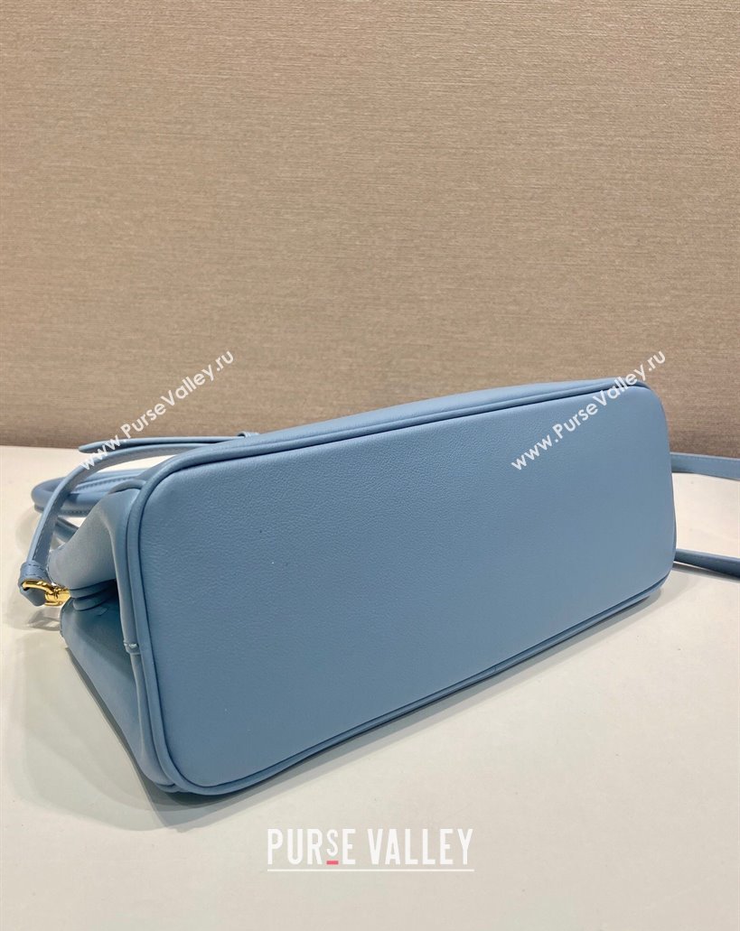 Prada leather shoulder bag Blue 2025 1BA457 (YZ-250927061)