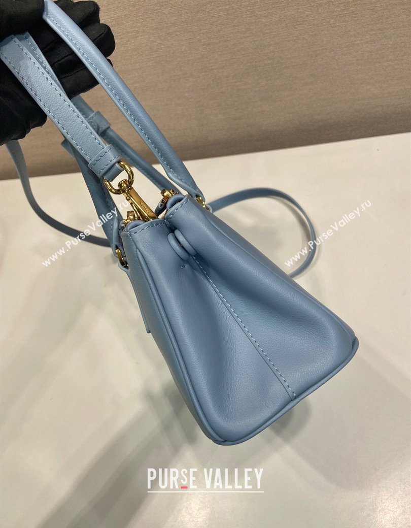 Prada leather shoulder bag Blue 2025 1BA457 (YZ-250927061)
