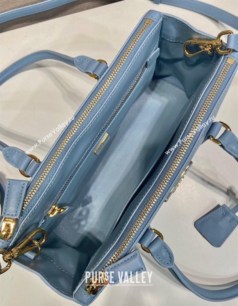 Prada leather shoulder bag Blue 2025 1BA457 (YZ-250927061)