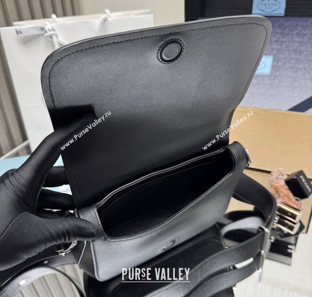 Prada Quilted Leather Flap Bag Black 2025 1BD283 (YZ-250927026)