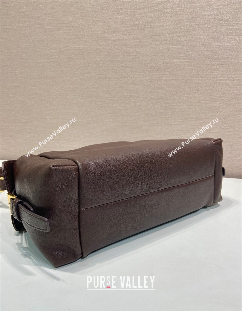 Prada Explore large nappa leather shoulder bag Sienna Brown 2025 1BC264 (YZ-250927062)