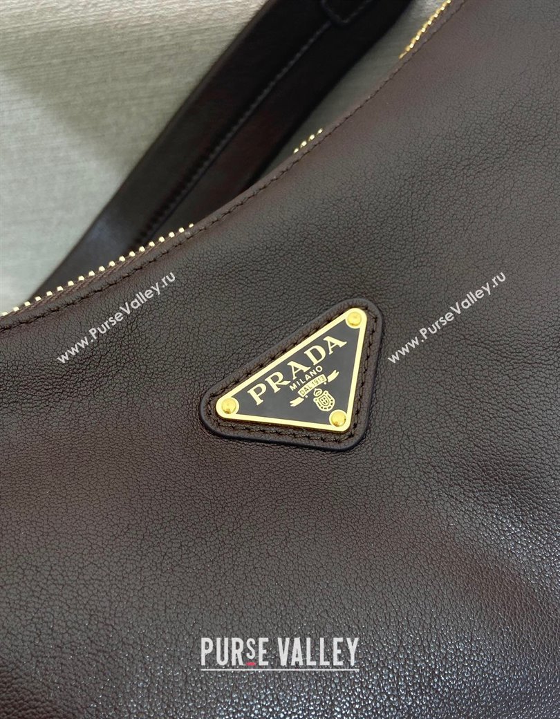 Prada Explore large nappa leather shoulder bag Sienna Brown 2025 1BC264 (YZ-250927062)