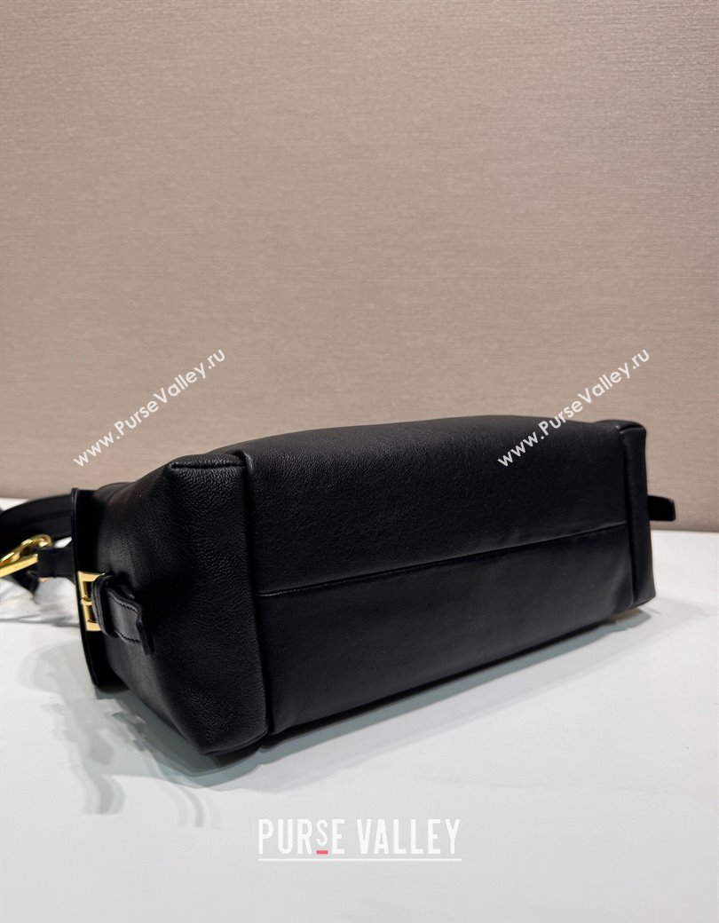 Prada Explore large nappa leather shoulder bag Black 2025 1BC264 (YZ-250927063)