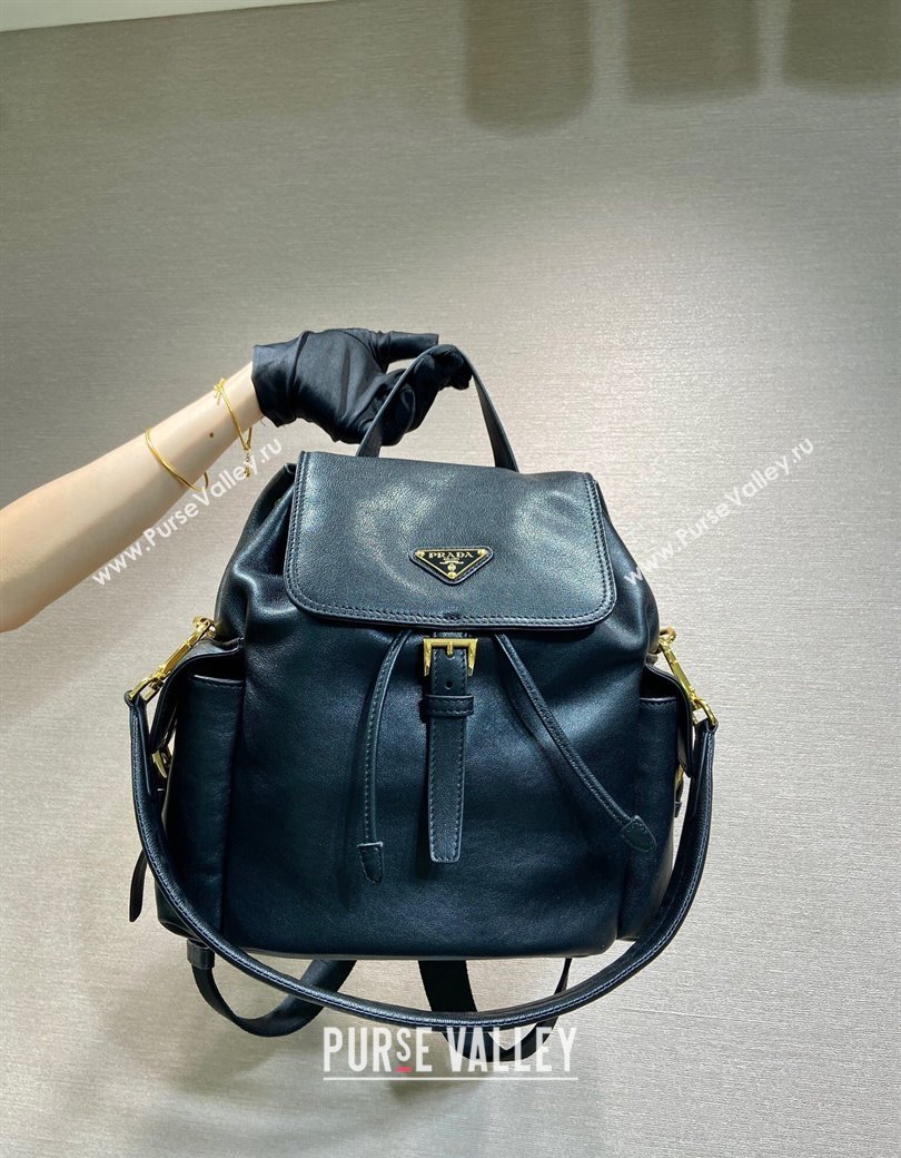 Prada Explore medium nappa leather backpack bag Black 2025 1BZ080 (YZ-250927069)
