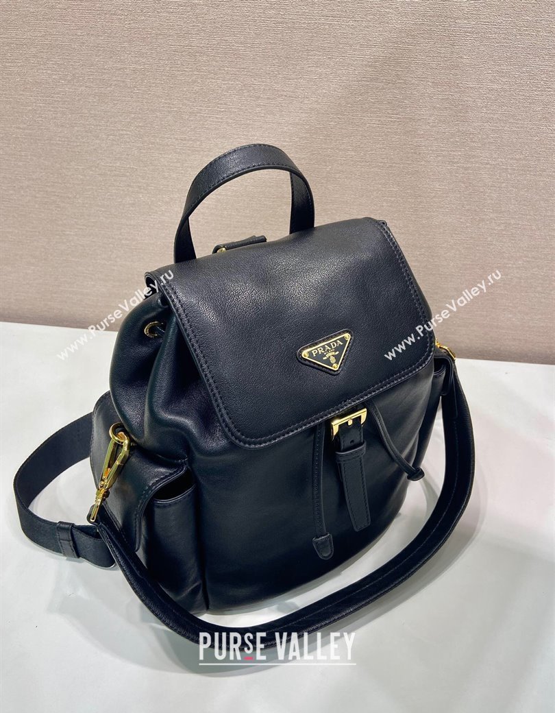 Prada Explore medium nappa leather backpack bag Black 2025 1BZ080 (YZ-250927069)