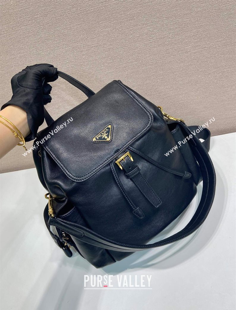 Prada Explore medium nappa leather backpack bag Black 2025 1BZ080 (YZ-250927069)